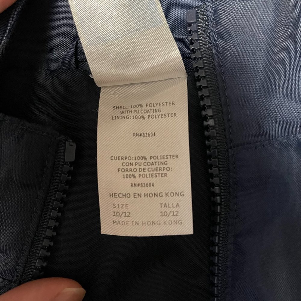 Blue Vintage Adidas Notre Dame Windbreaker Jacket